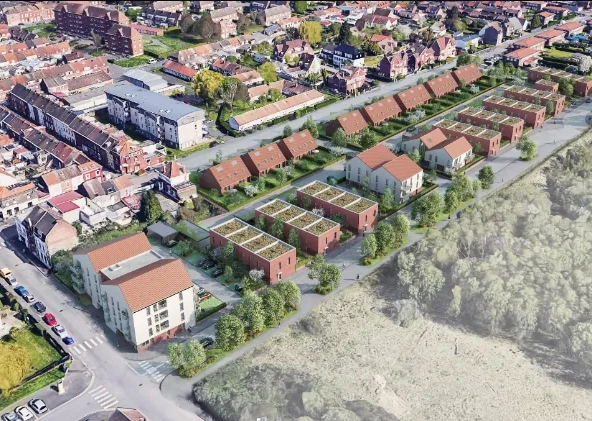 Appartement T2 avec balcon et parking à Wattrelos, livraison 2024 