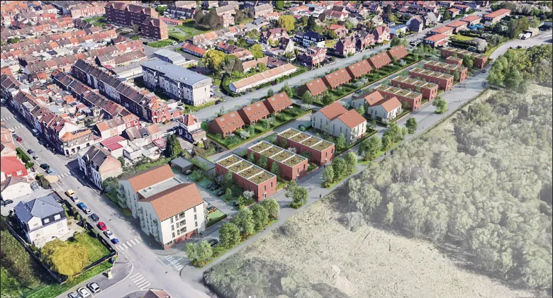 Appartement T2 avec balcon et parking à Wattrelos, livraison 2024 