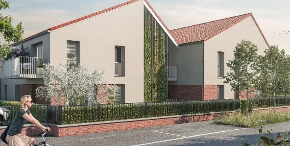 Appartement T2 avec balcon et parking à Wattrelos, livraison 2024 