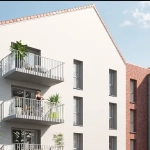 Appartement T2 avec balcon et parking à Wattrelos, livraison 2024