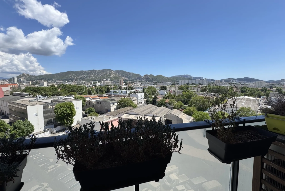 Appartement 3 pièces récent avec terrasse et parking à Marseille - Quartier Capelette 
