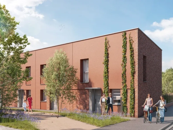 Appartement T2 avec balcon et parking à Wattrelos, livraison 2024 