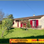 Maison familiale de plain-pied à vendre à Podensac avec grand terrain et garage