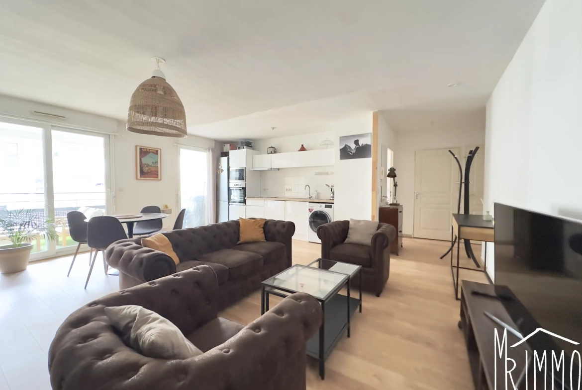 Spacieux appartement de 56 m² avec terrasse dans le quartier d'Ovalie à Montpellier 