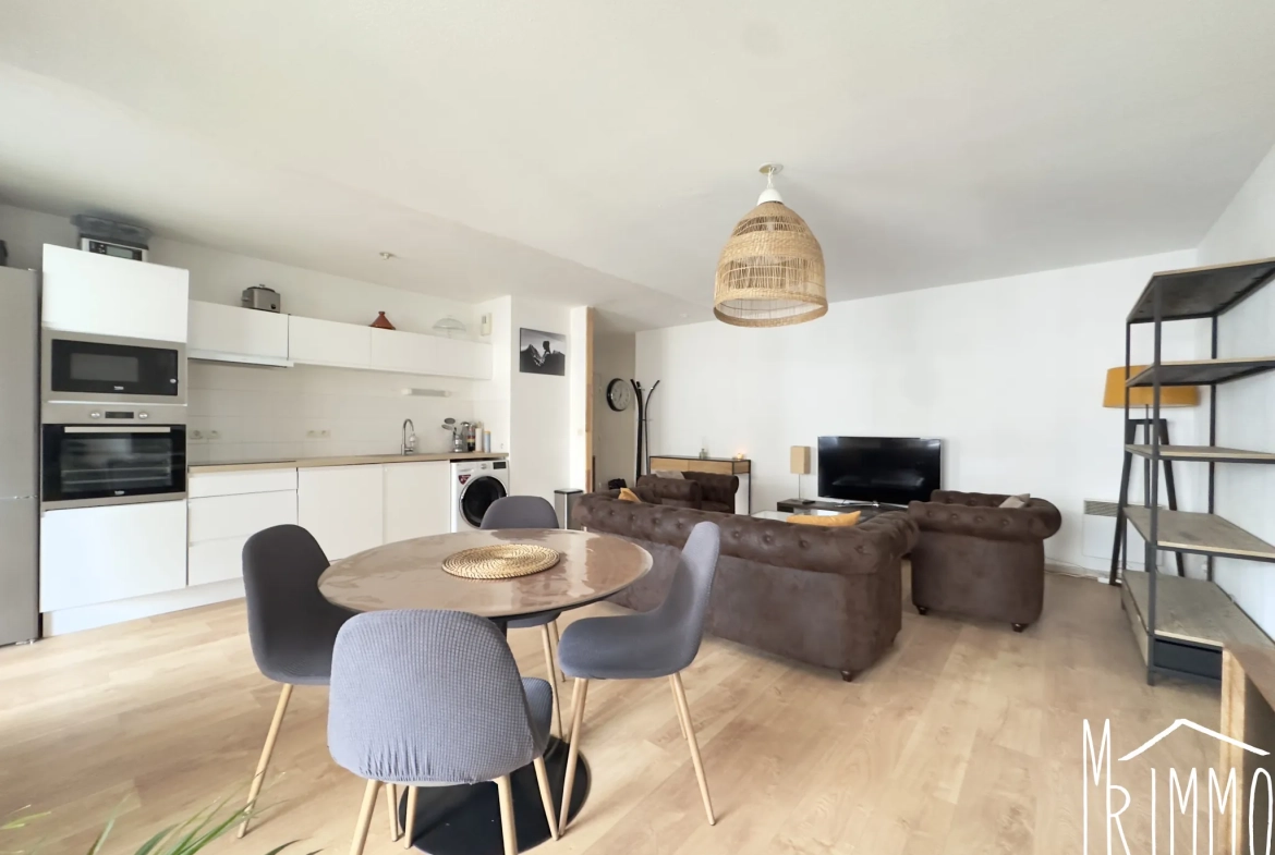 Spacieux appartement de 56 m² avec terrasse dans le quartier d'Ovalie à Montpellier 