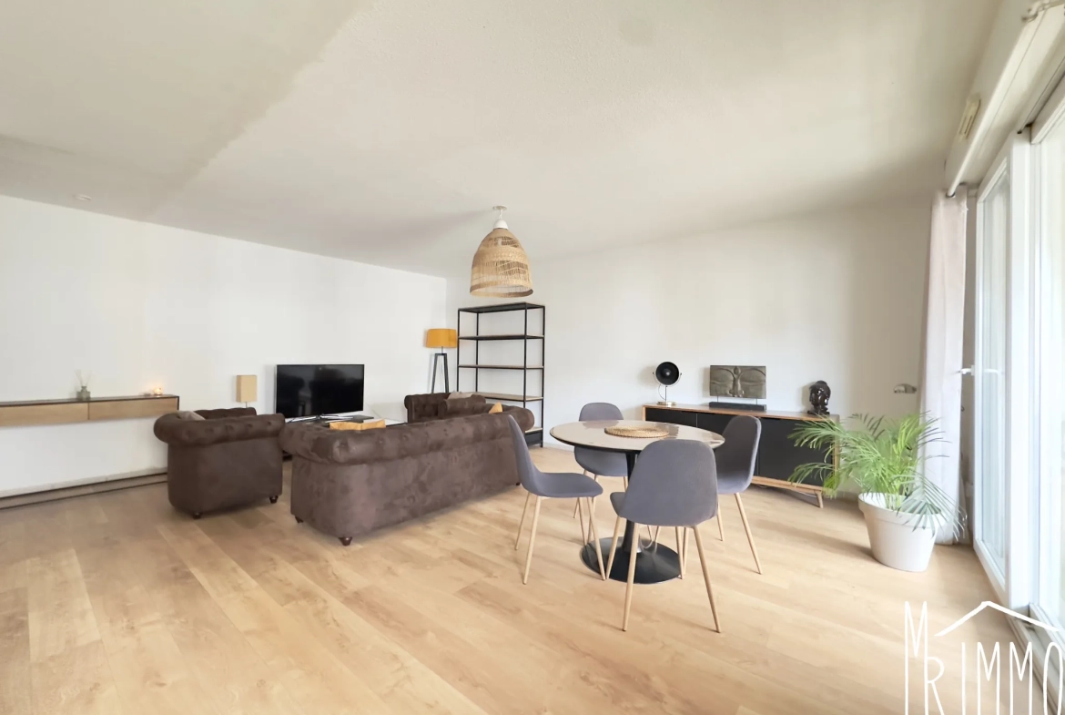 Spacieux appartement de 56 m² avec terrasse dans le quartier d'Ovalie à Montpellier 