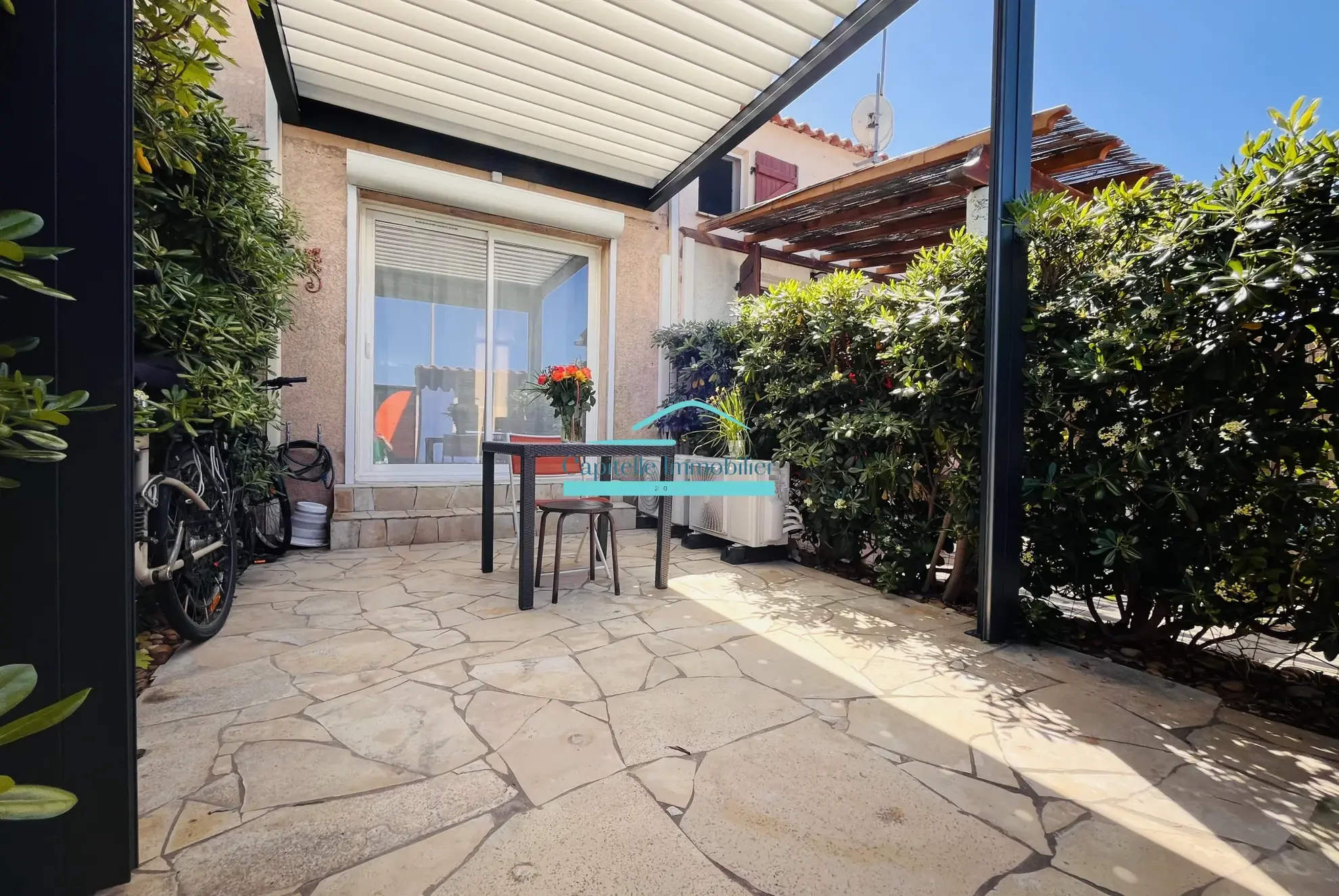 Villa T3 à Frontignan plage avec terrasse, parking et vue étang 