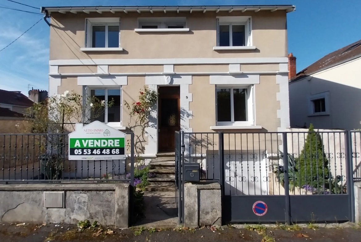 Grande maison avec 5 chambres, garage et jardin à Périgueux, quartier Hôpital 