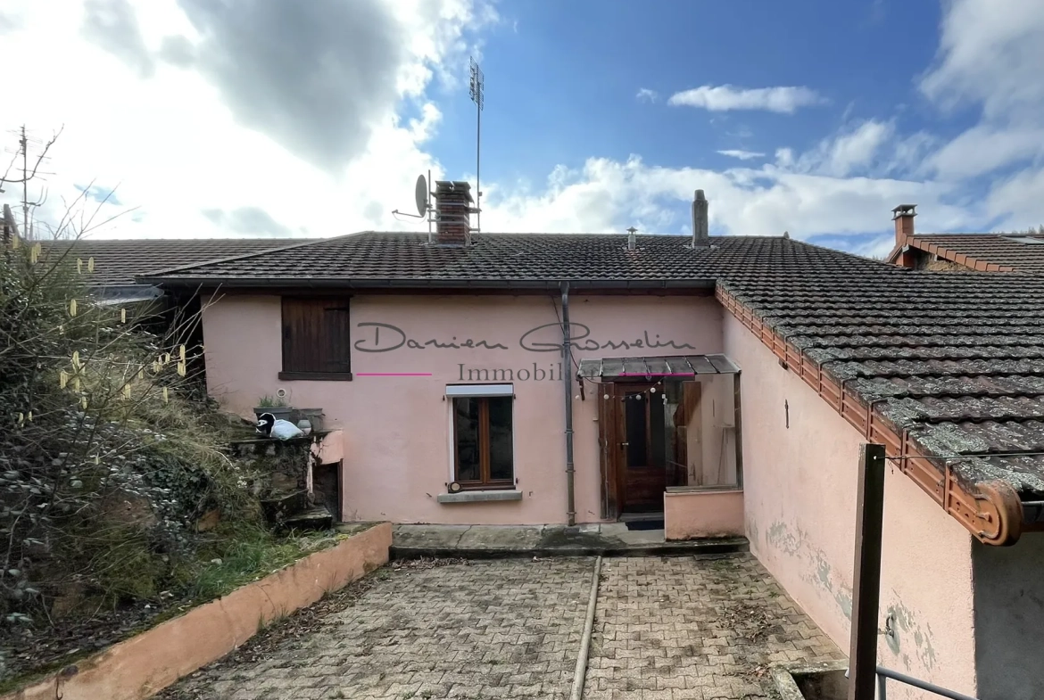 Maison de village à rénover avec deux logements à Cours la Ville 