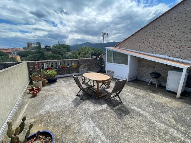 Maison familiale avec 3 chambres, terrasse ensoleillée à Argeles-sur-Mer 