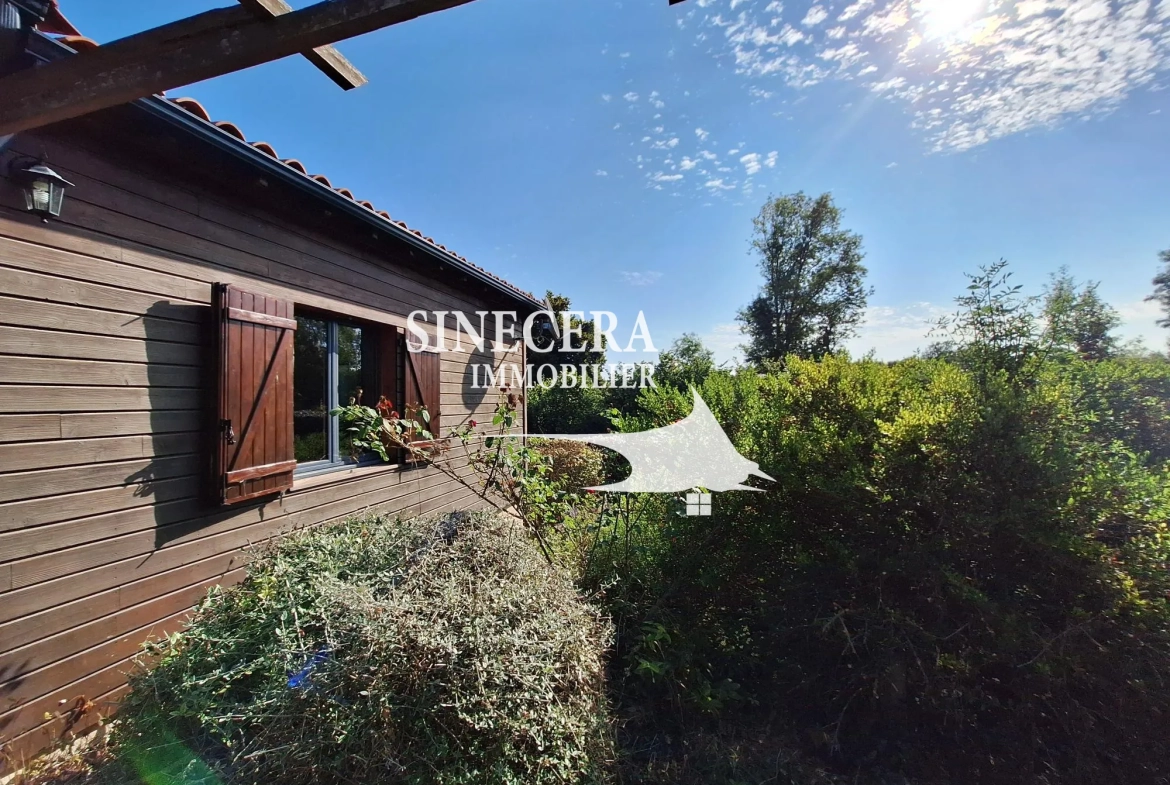 Maison moderne en bois avec jardin à Ribérac - 156 m² 