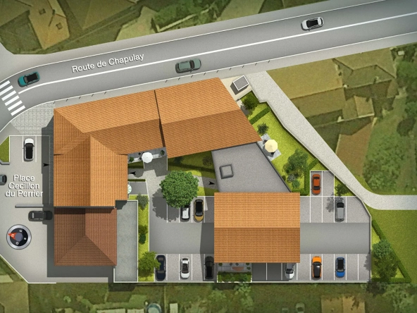 Appartement T3 neuf de 63,8 m² à Septème avec terrasse et stationnement privé 