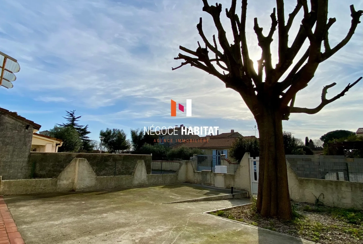 Villa T3 avec terrasse et garage à Lunel-Viel, 275 m² de parcelle 