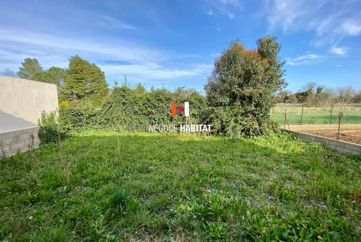 Villa T3 avec terrasse et garage à Lunel-Viel, 275 m² de parcelle 