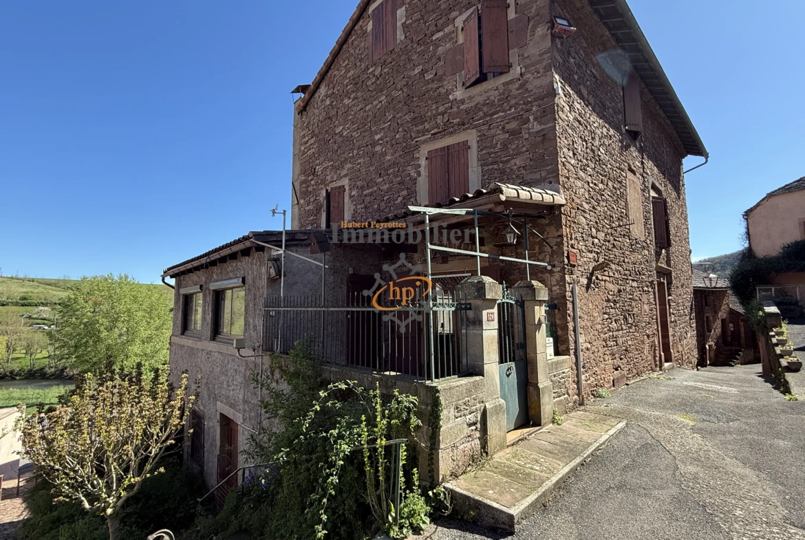 Maison en pierre à vendre à Saint Izaire, Aveyron - 5 chambres, terrasse, village de caractère 