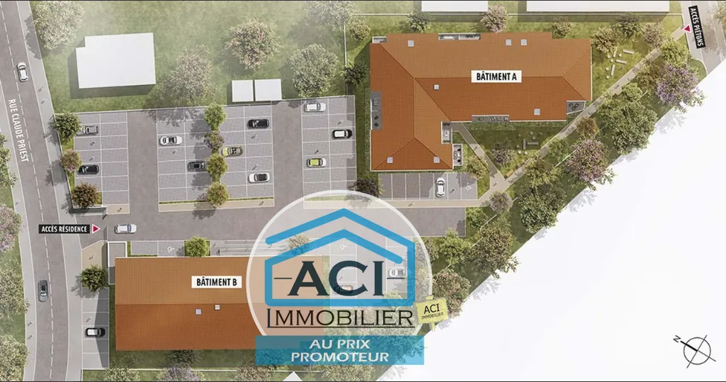 Appartement T3 avec terrasse à Chasse sur Rhône - Proche transports et gare 
