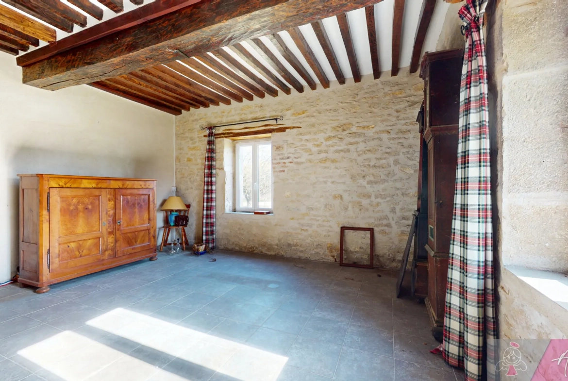 Belle maison en pierre de 264 m² à Tassenières avec grand terrain 