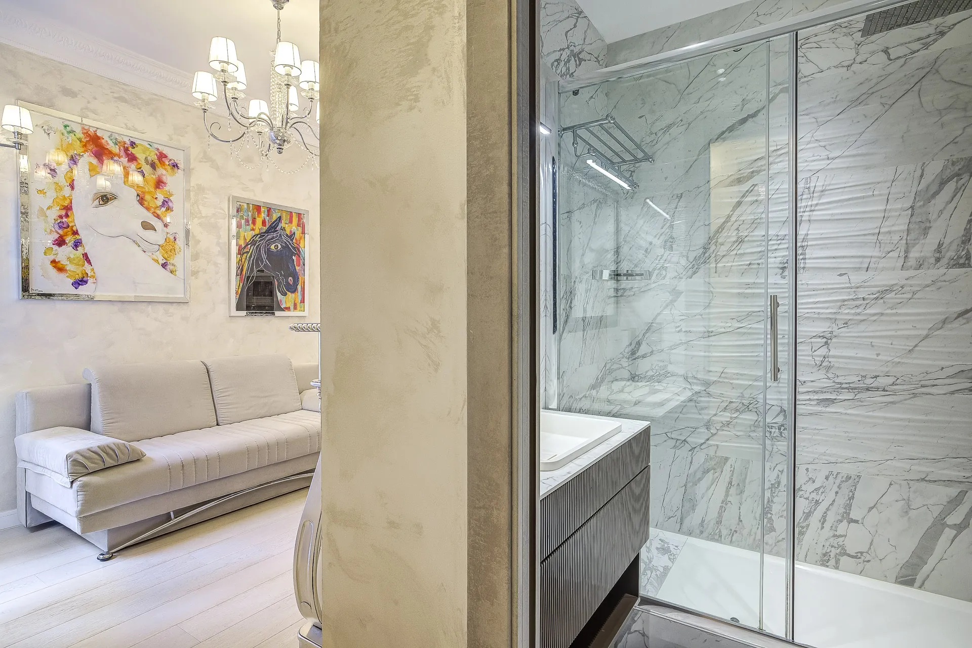 Appartement 2 pièces rénové avec cour intérieure dans le Carré d’Or à Nice 