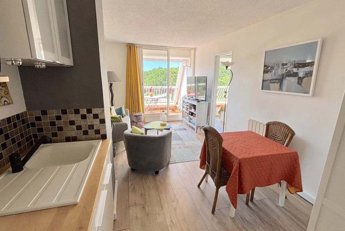 Appartement F2 rénové avec deux terrasses à La Grande Motte le Ponant 