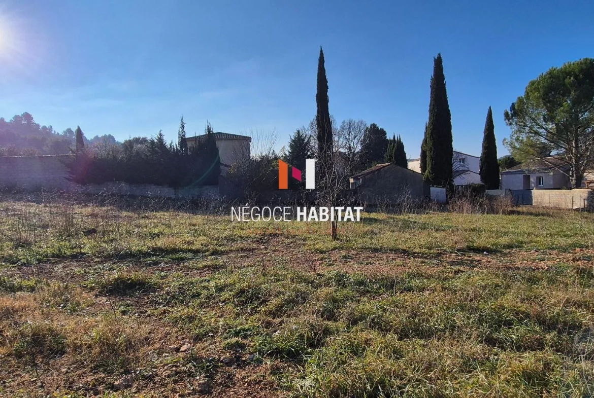 Terrain à bâtir de 266 m² à Grabels – Viabilisé et libre de constructeur 