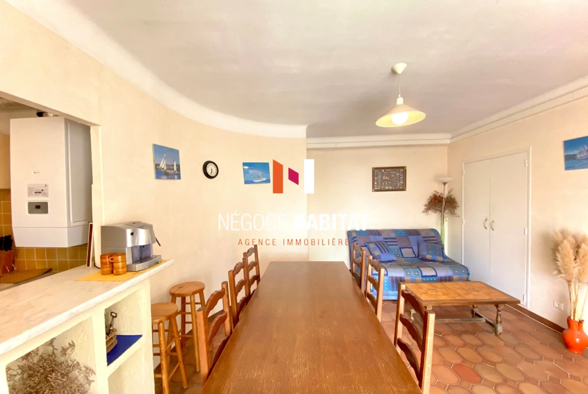 Bel appartement T3 avec vue mer à Palavas-les-Flots - Loggia plein sud 