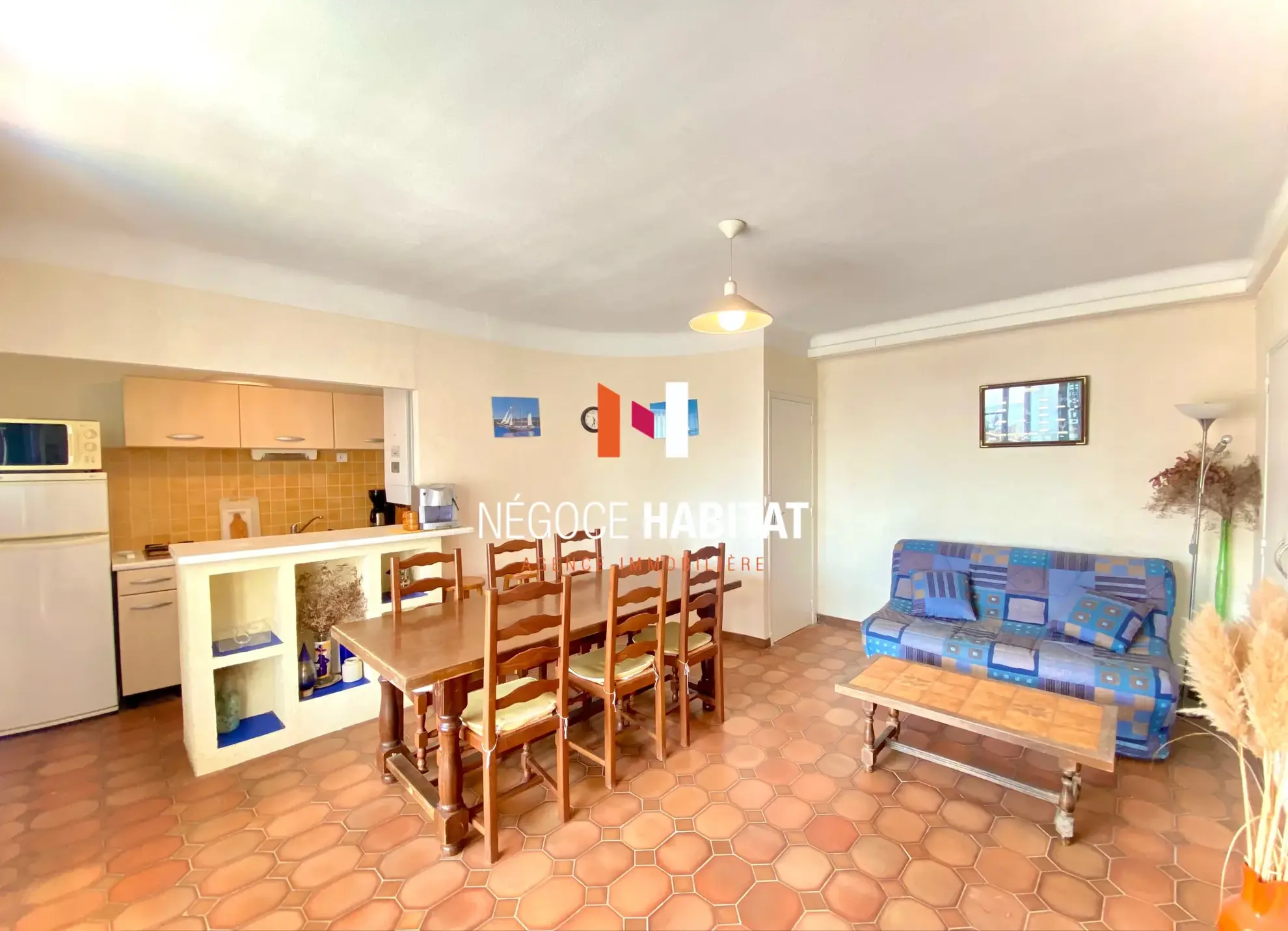 Bel appartement T3 avec vue mer à Palavas-les-Flots - Loggia plein sud 