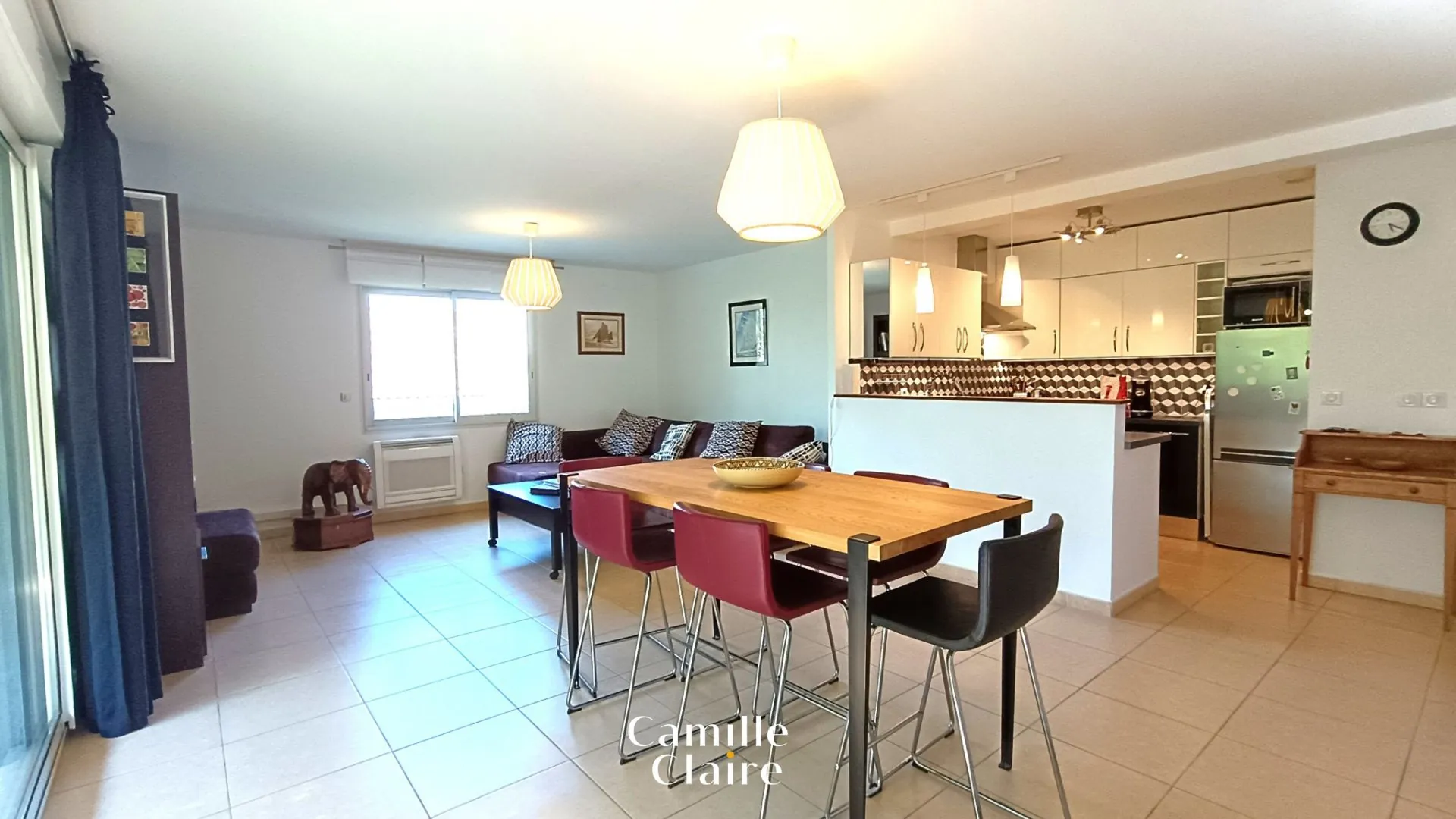 Appartement T3 lumineux de 80 m² à Marignane avec balcon et parking privé 