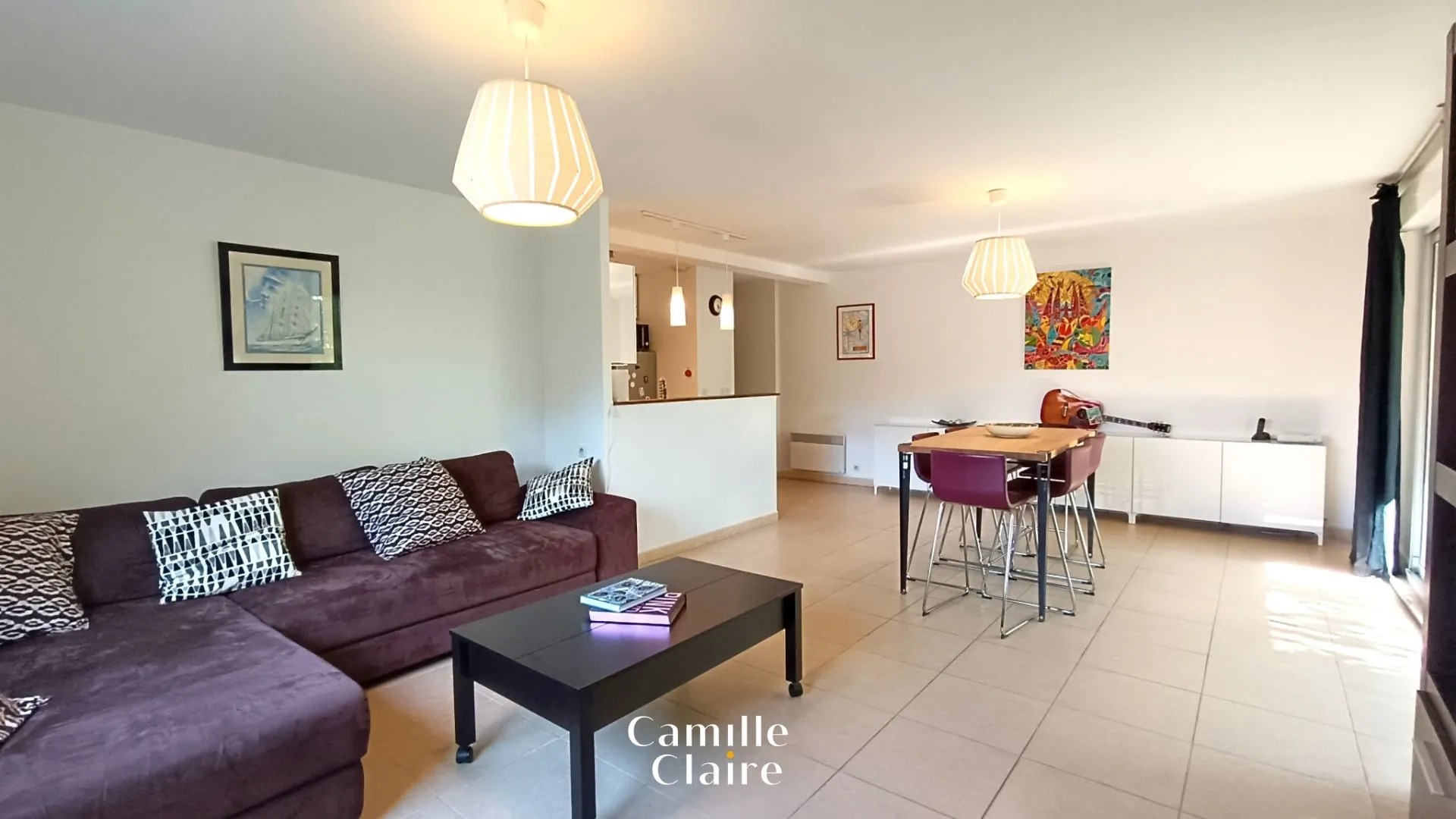 Appartement T3 lumineux de 80 m² à Marignane avec balcon et parking privé 