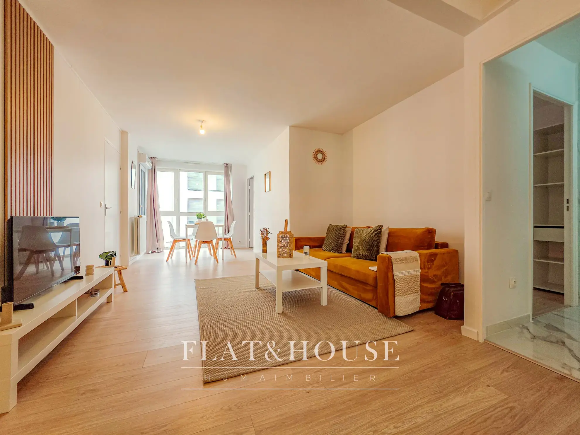 Appartement T3 rénové 59 m² avec parking à Nantes - DPE D 