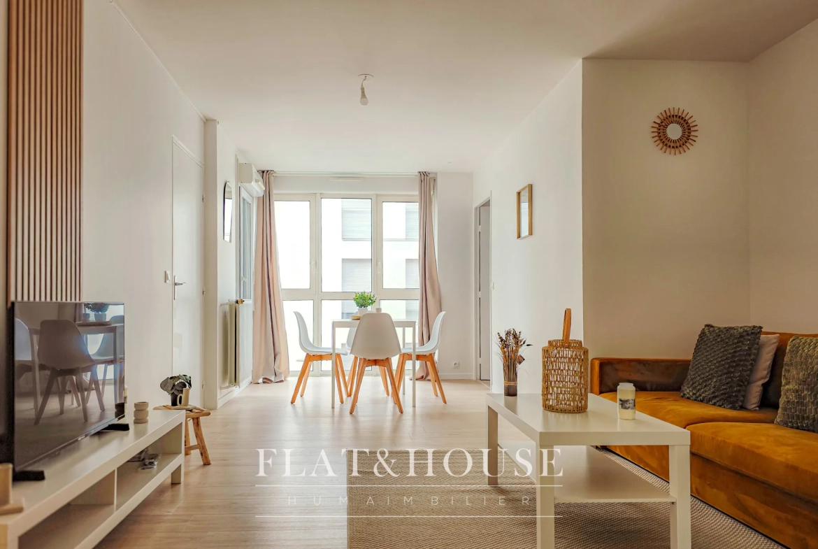 Appartement T3 rénové 59 m² avec parking à Nantes - DPE D 