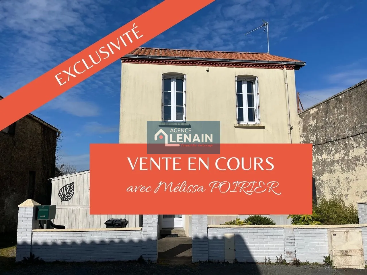 Maison de bourg rénovée avec 3 chambres à Chanverrie proche commerces 