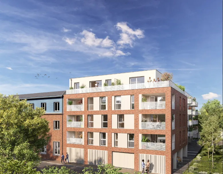 Appartement T2 à Loos avec balcon et parking, livraison 2025 