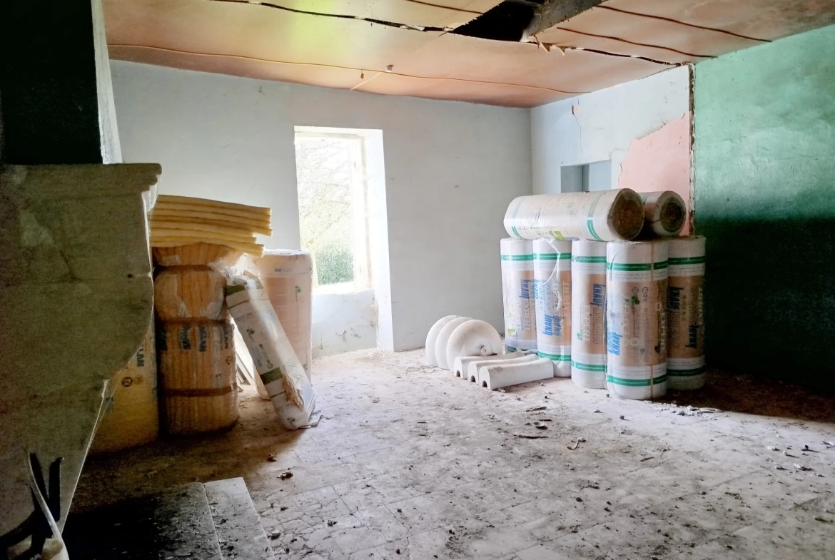 Maison à rénover avec dépendance sur 3024 m² à Ste Radegonde 