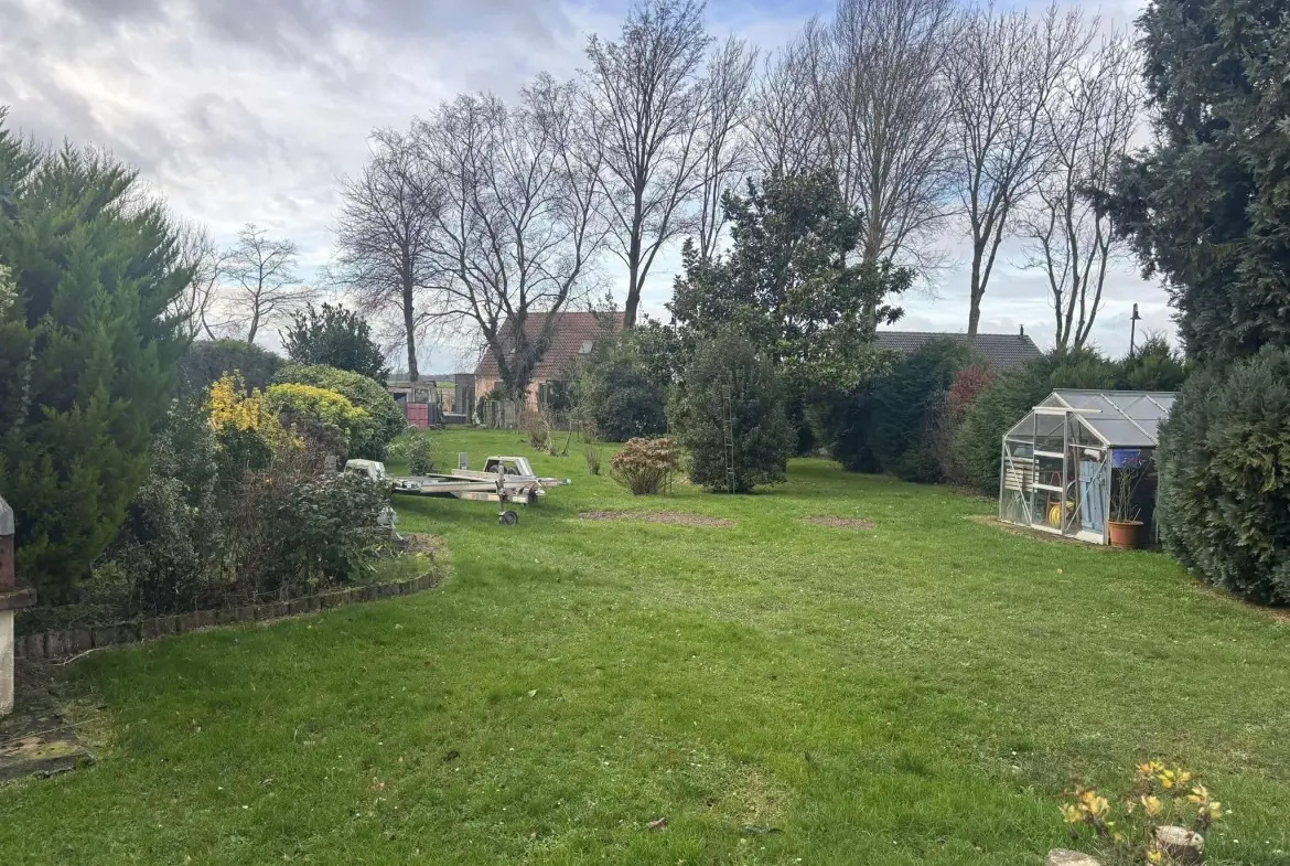 Maison individuelle avec jardin à Nouvion, proche d'Abbeville 
