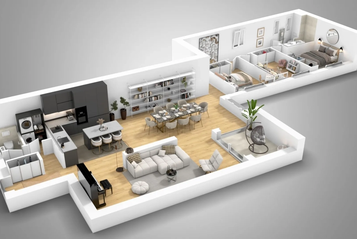 Appartement rénové de standing au cœur de Bagnères-de-Bigorre avec terrasse et vue Coustous 