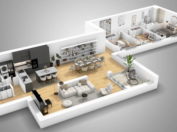 Appartement rénové de standing au cœur de Bagnères-de-Bigorre avec terrasse et vue Coustous