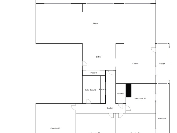 Appartement 96 m² avec terrasse, garage, et cave à Clermont-Ferrand 