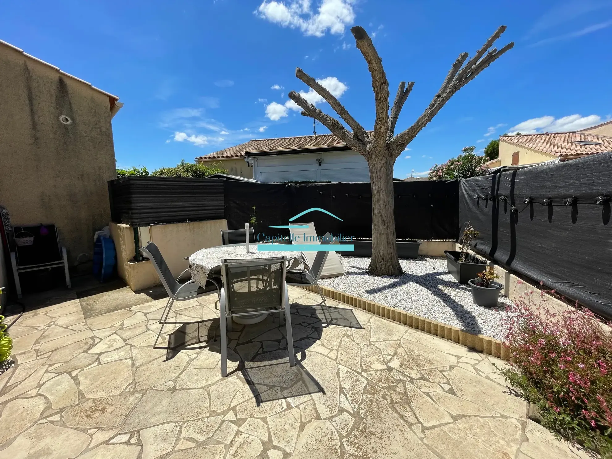 Maison T2 avec mezzanine, jardin exposé sud-ouest à Vic-la-Gardiole 
