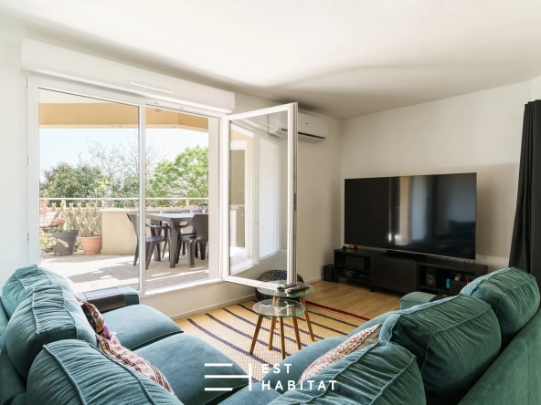 Spacieux appartement T3/4 avec terrasse et vue à Toulouse Côte Pavée