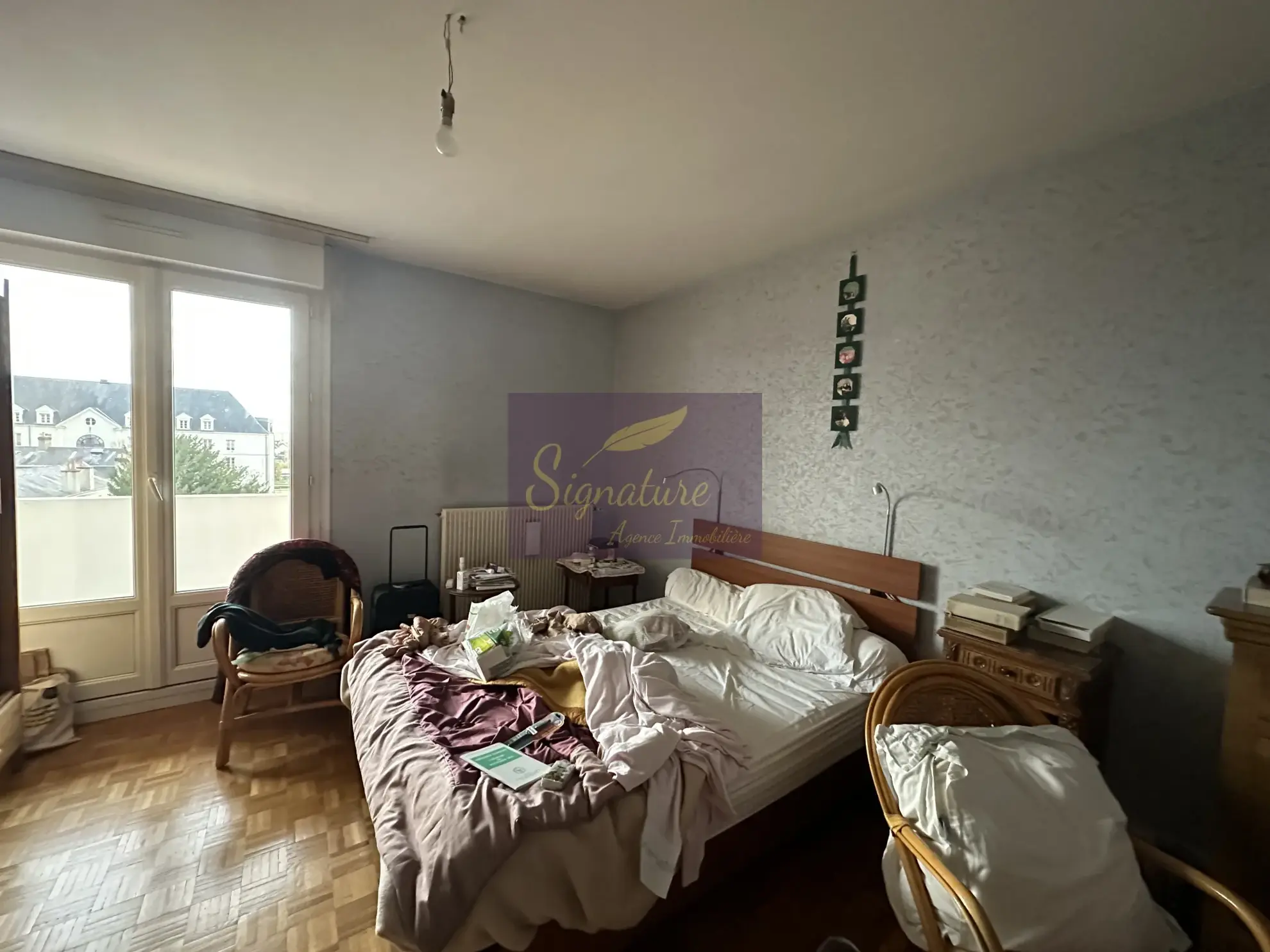 Appartement T3 en dernier étage avec grand balcon plein sud à Le Mans 
