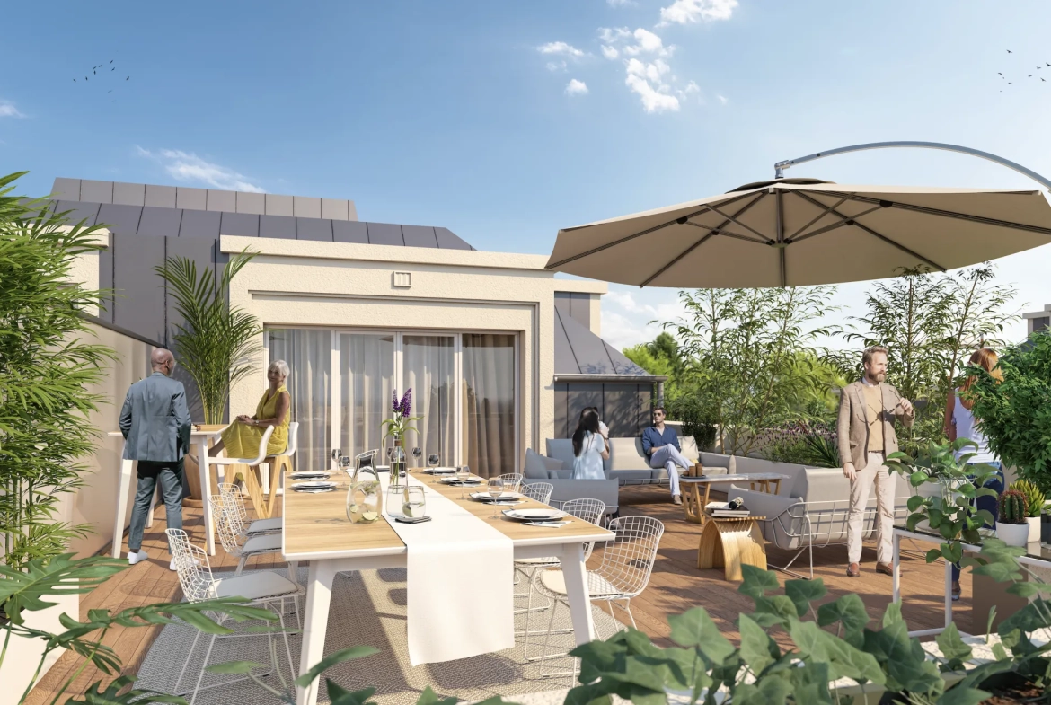 Vente d'un appartement 2 pièces de 32,80 m² avec terrasse à Le Plessis-Robinson 