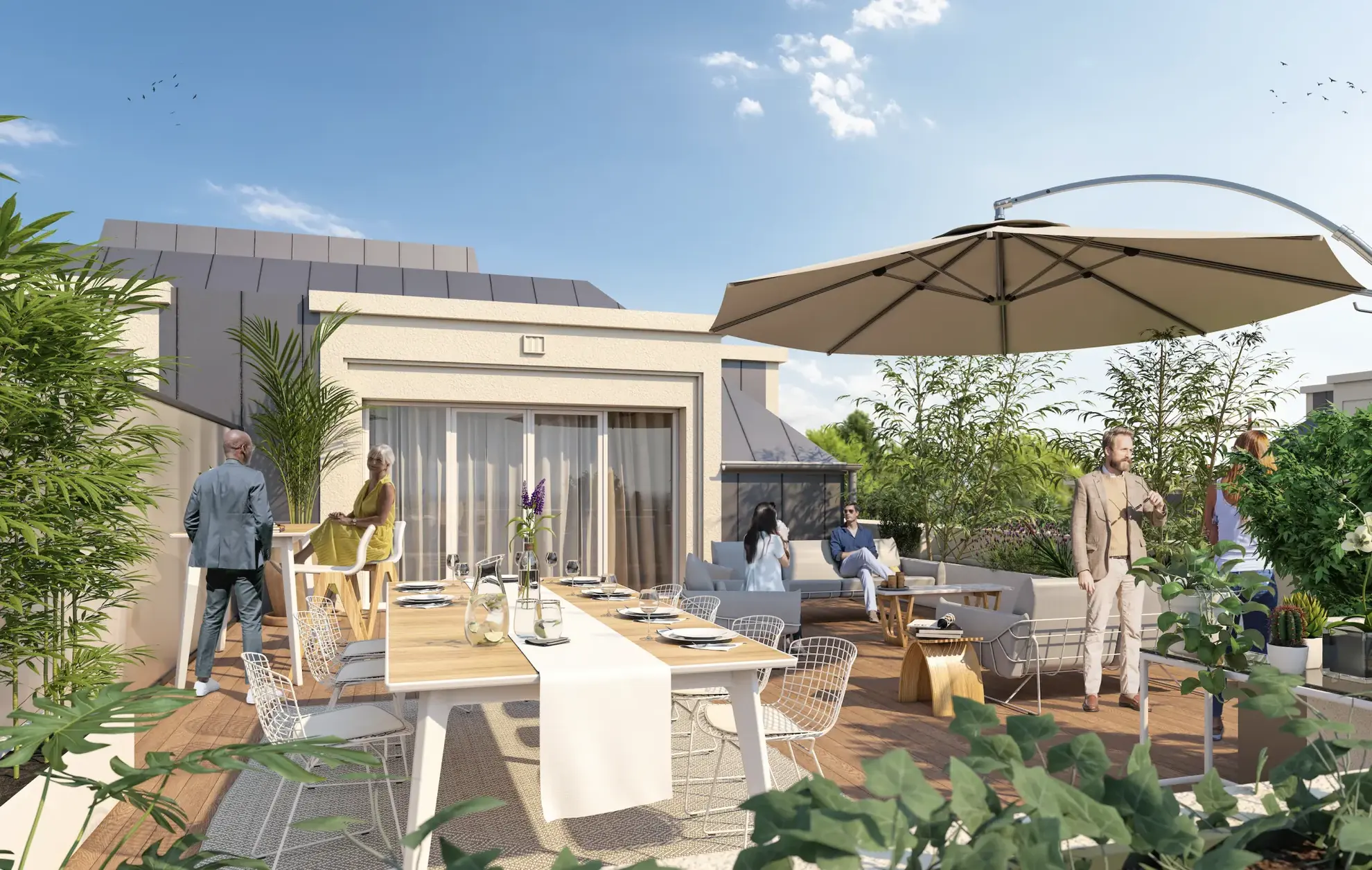 Vente d'un appartement 2 pièces de 32,80 m² avec terrasse à Le Plessis-Robinson 