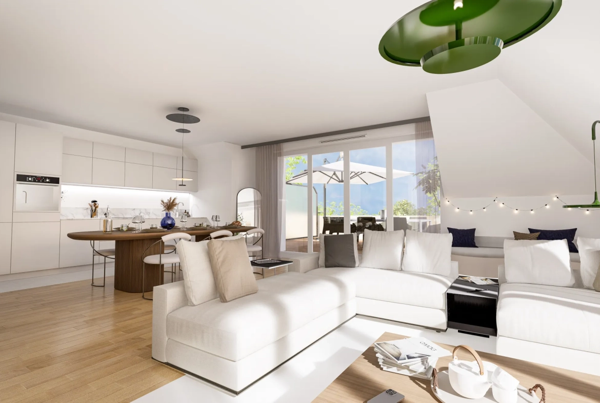 Vente d'un appartement 2 pièces de 32,80 m² avec terrasse à Le Plessis-Robinson 
