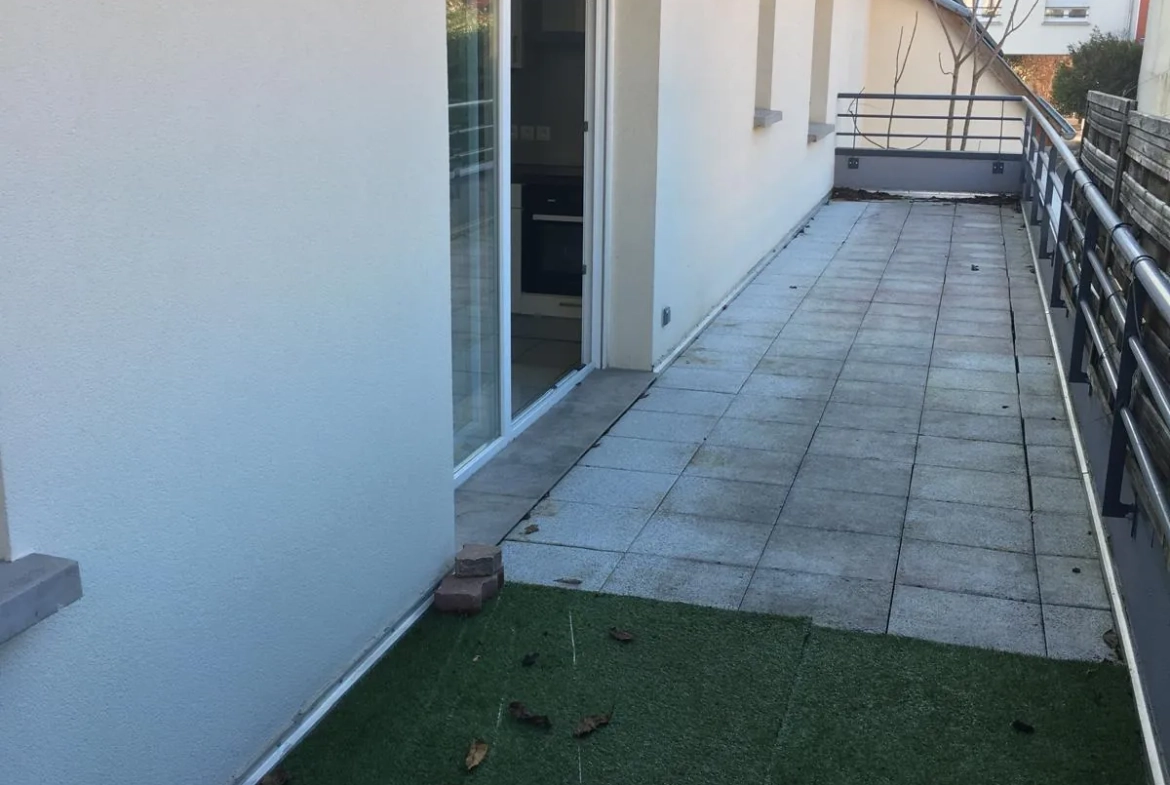 Appartement 3 pièces à Riedisheim de 63 m² avec terrasse, faibles charges 
