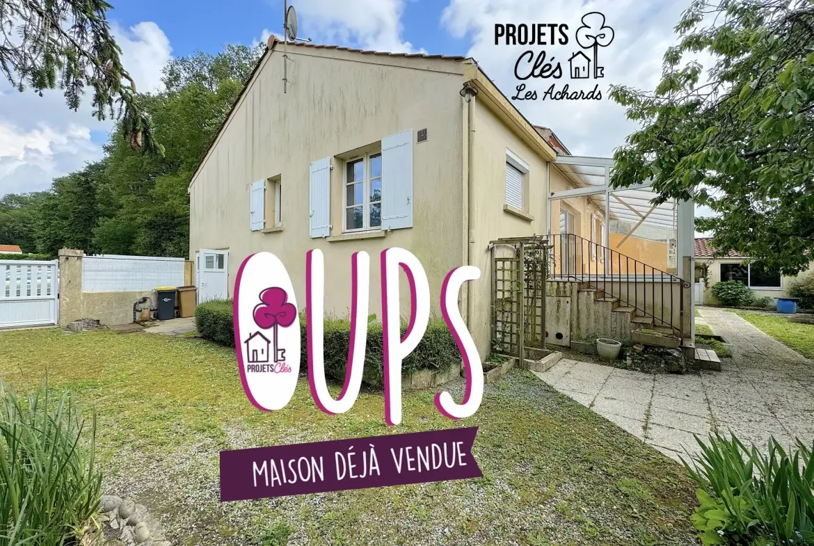 Charmante maison à rénover avec 3 chambres et grand jardin à Les Achards 
