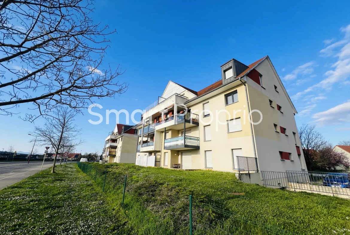 Vente d'un appartement T3 avec terrasse à Ensisheim – 170 000 € 