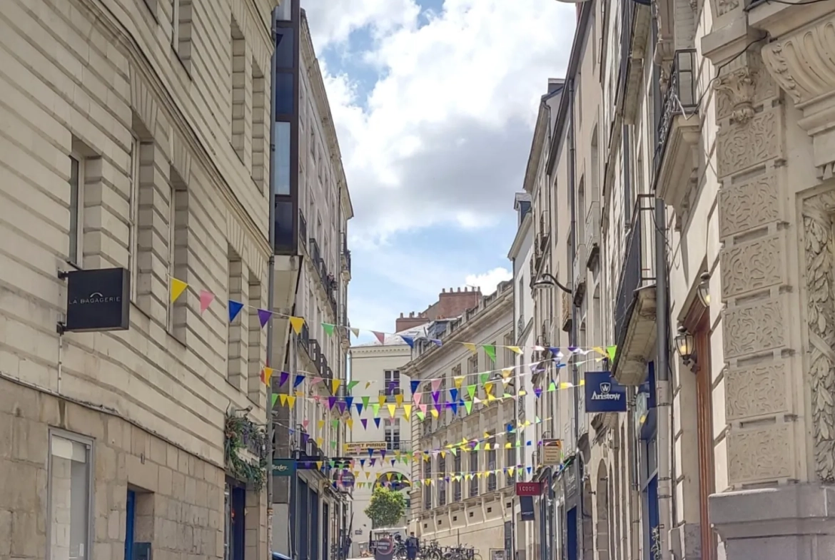Appartement T2 lumineux à Nantes, centre-ville, proximité place Royale 
