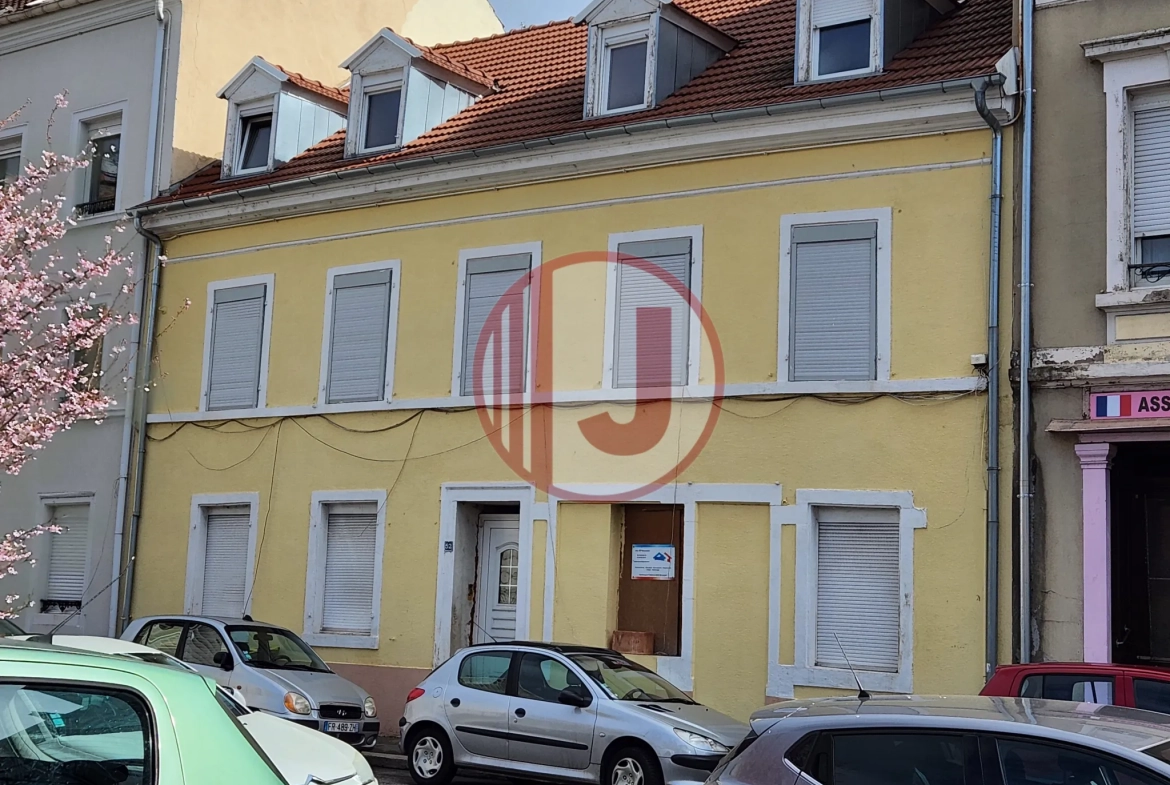 Immeuble à vendre à Mulhouse – Opportunité d’investissement avec potentiel de 6 appartements 