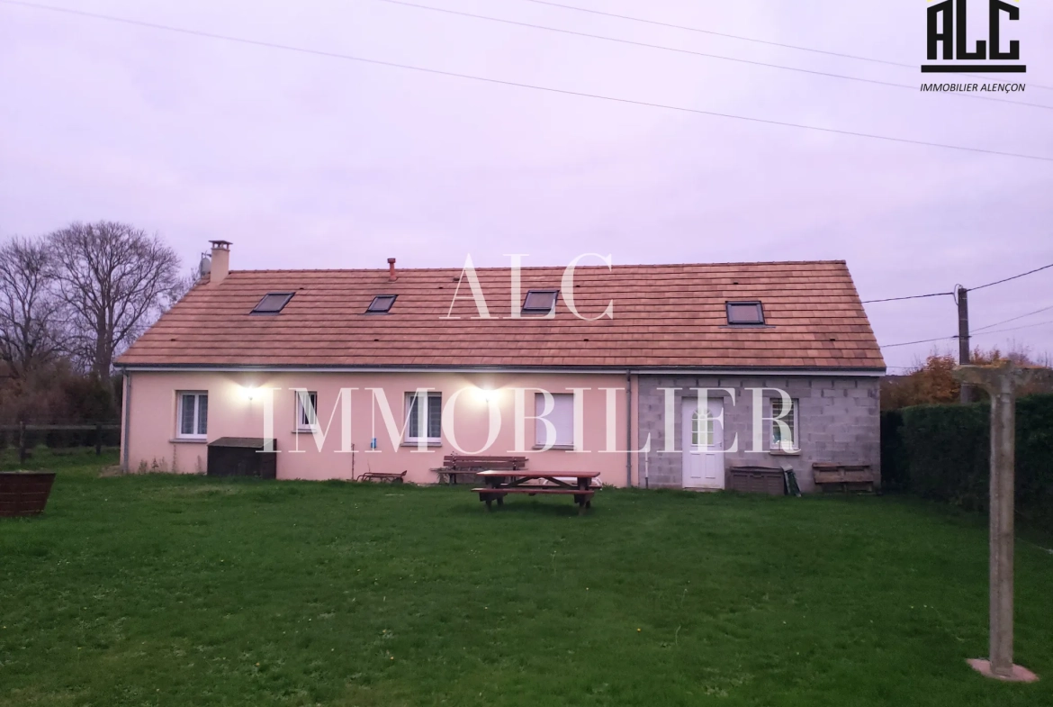 Maison de plain-pied récente de 94 m² avec garage à l'Aigle 