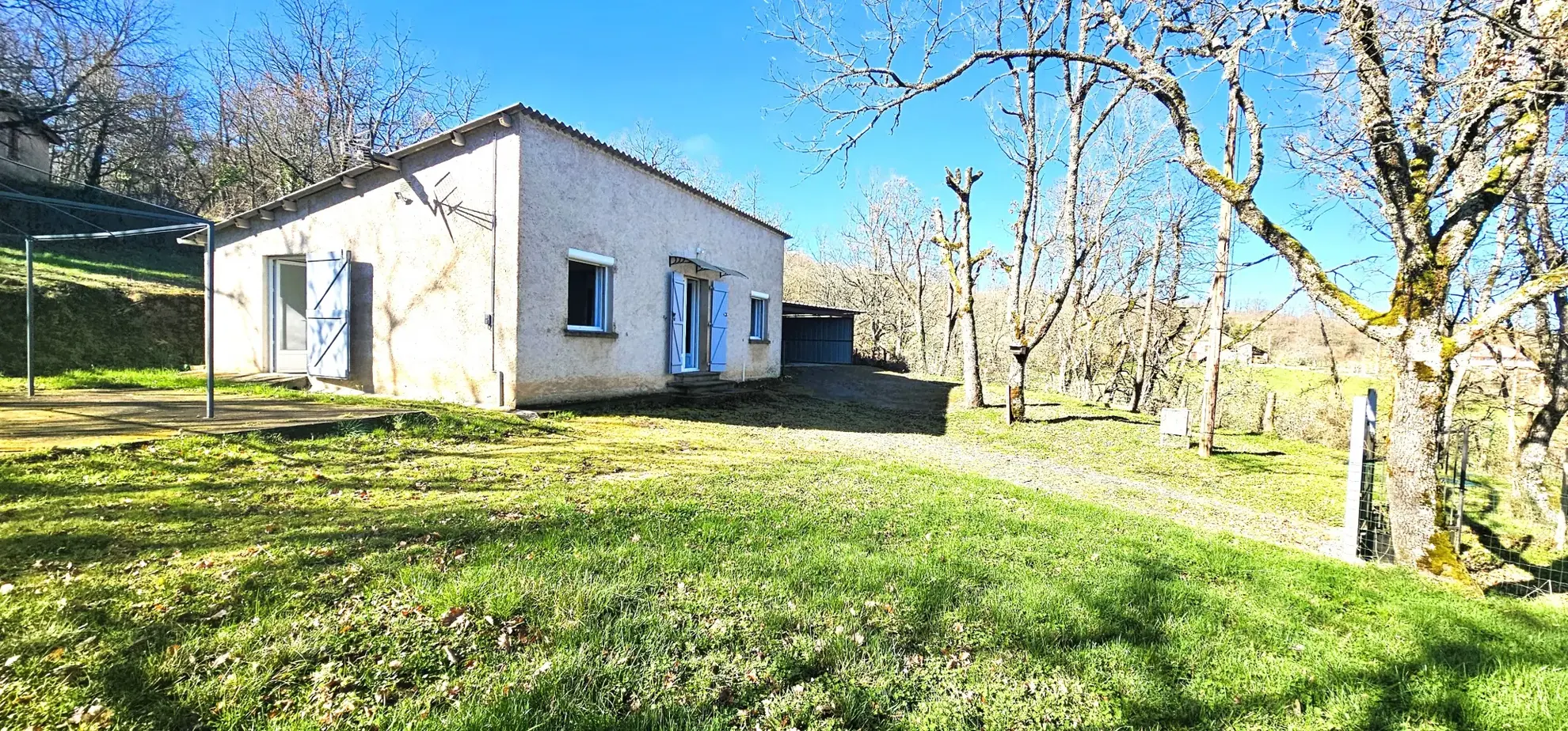 Maison de plain-pied à Milhars avec terrain de 970 m², proche Cordes-sur-Ciel 